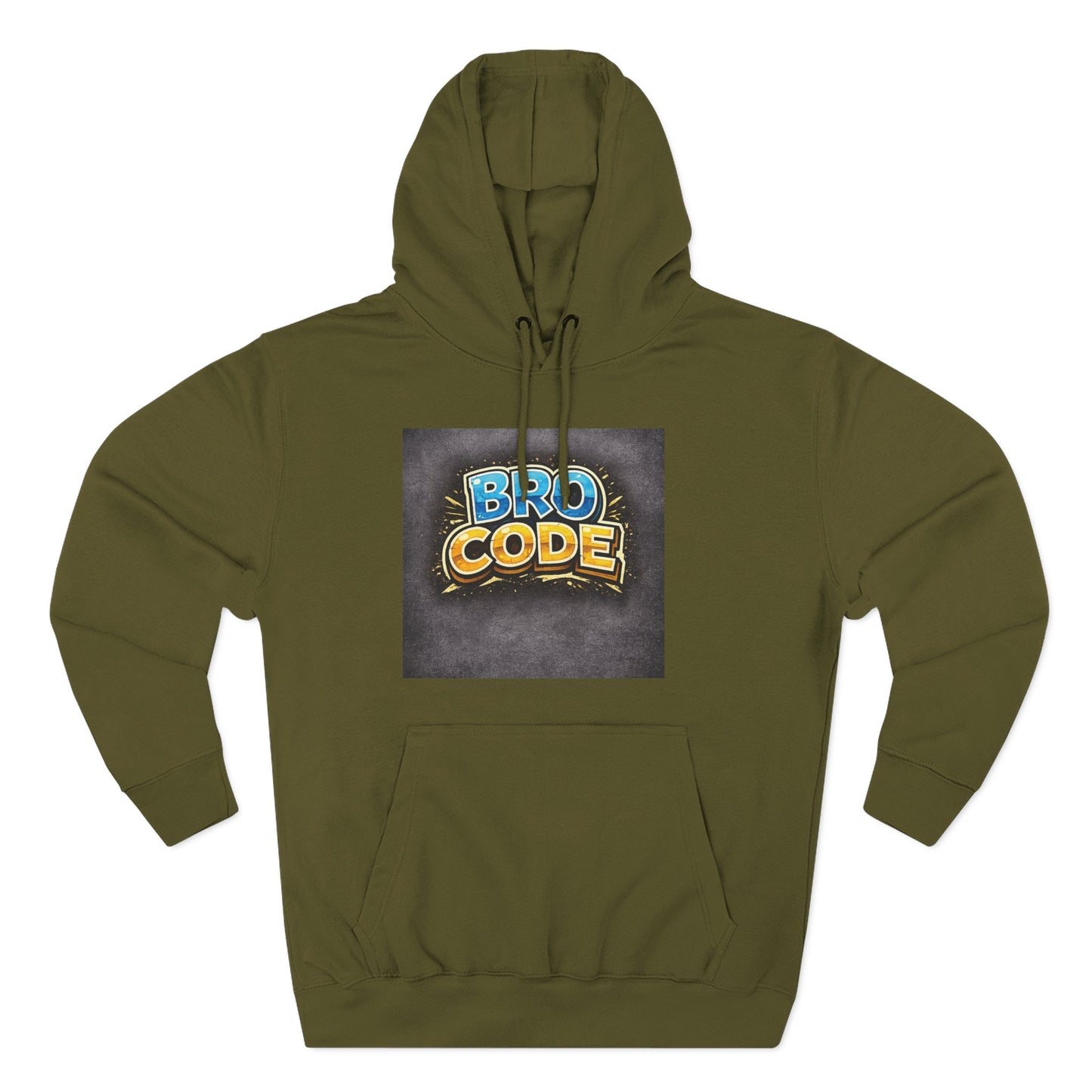 Bro Code Hoodie — Funny Streetwear Pullover with Bold Graffiti Logo