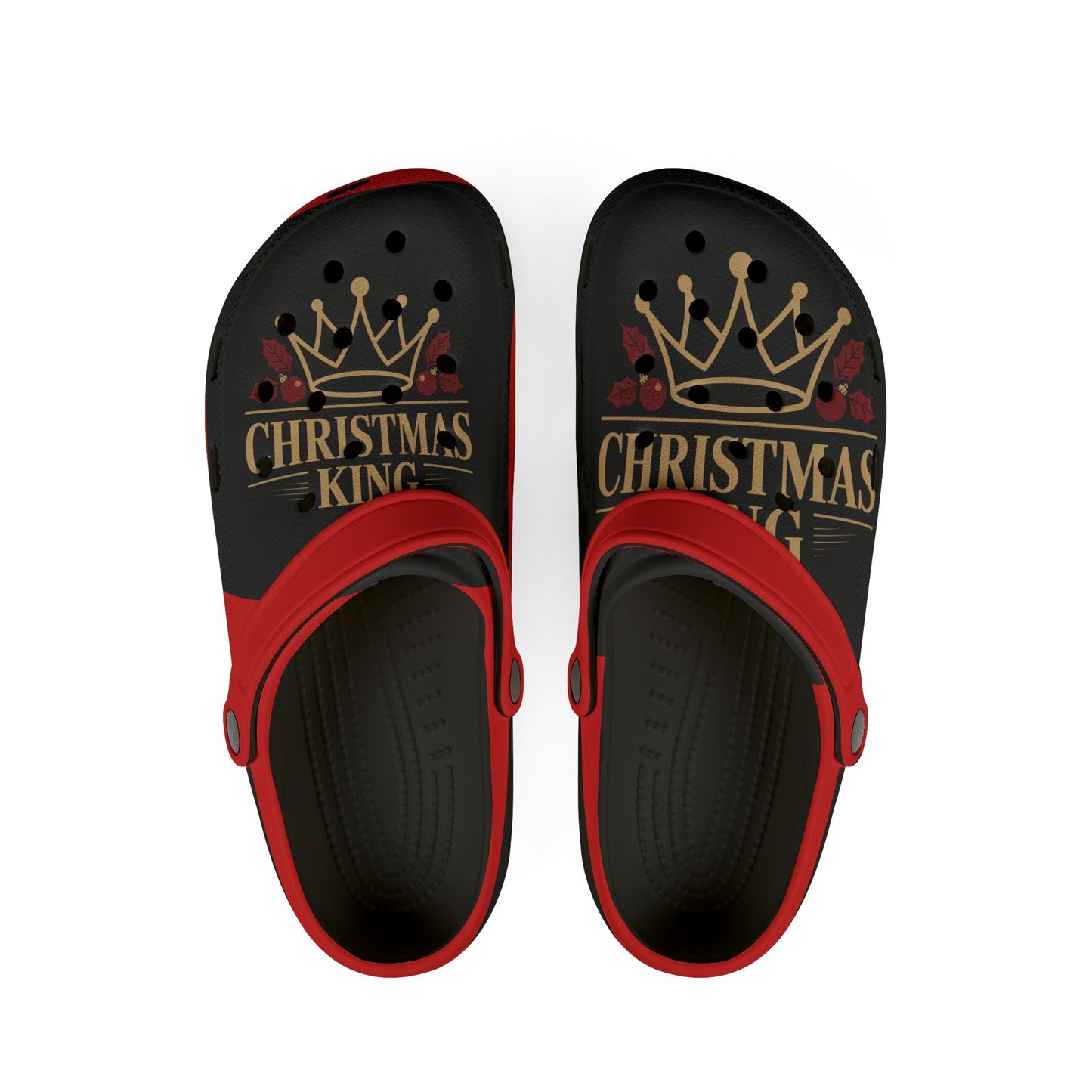 Christmas King Clogs – Holiday EVA Foam Slip-On Shoes