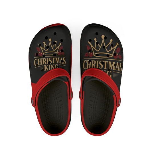 Christmas King Clogs – Holiday EVA Foam Slip-On Shoes