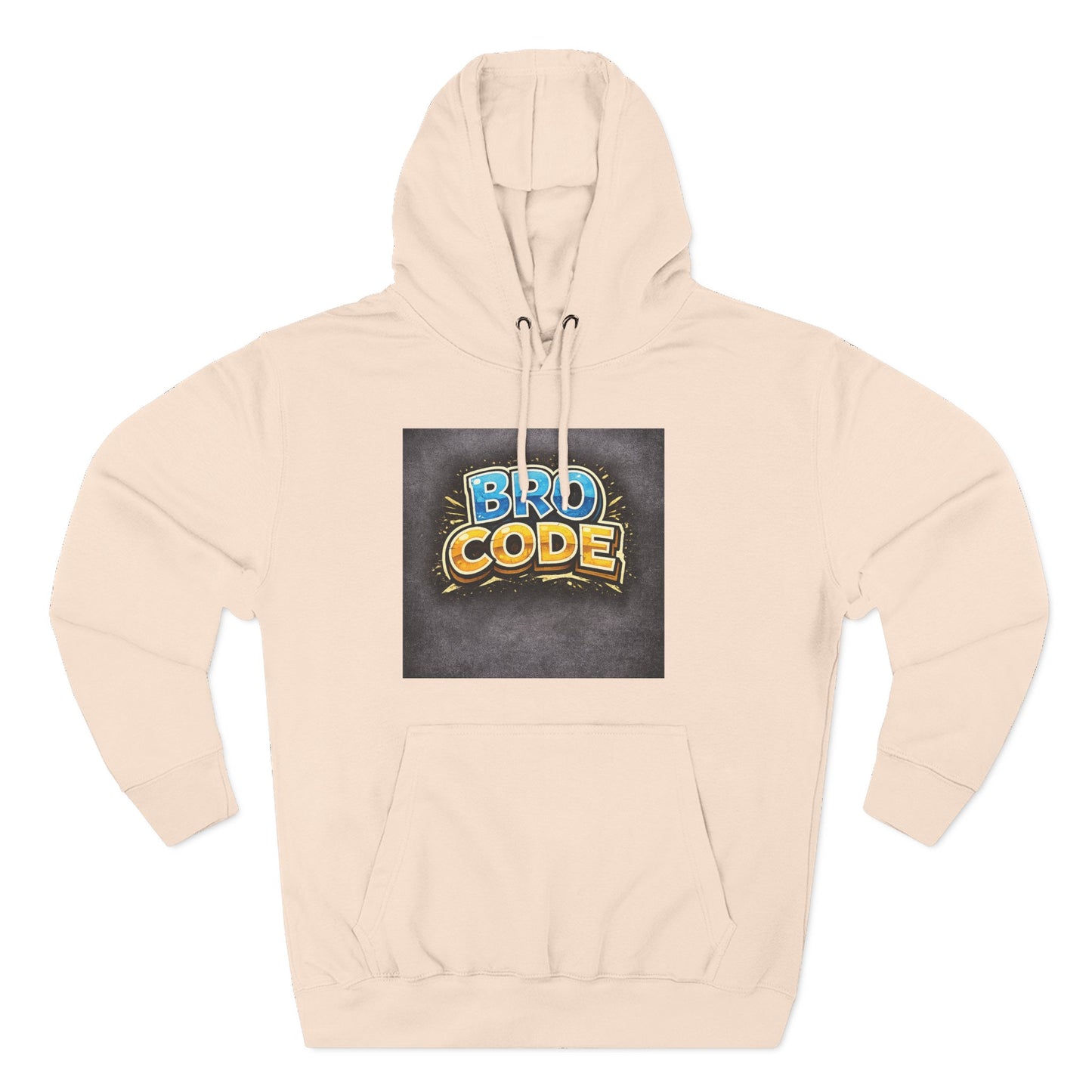 Bro Code Hoodie — Funny Streetwear Pullover with Bold Graffiti Logo