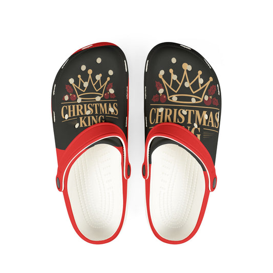 Christmas King Clogs – Holiday EVA Foam Slip-On Shoes