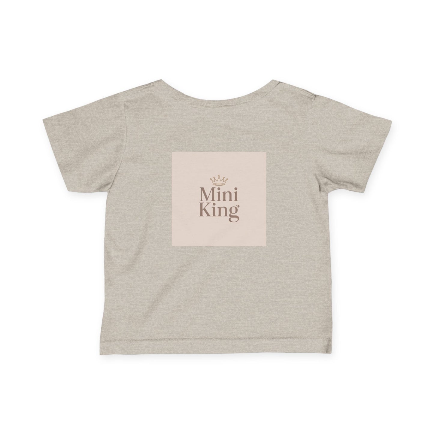 Infant Tee – "Little Legacy Raheem" Neutral Baby Shirt with Crown Graphic