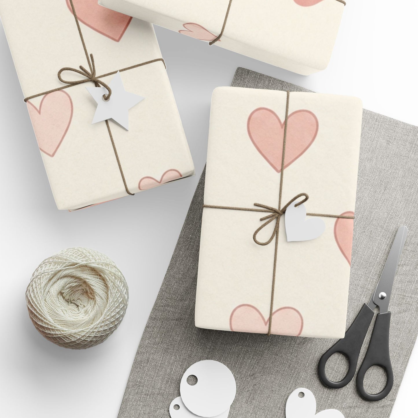 Pink Heart Wrapping Paper Roll — Romantic Gift Wrap for Valentine’s & Anniversaries