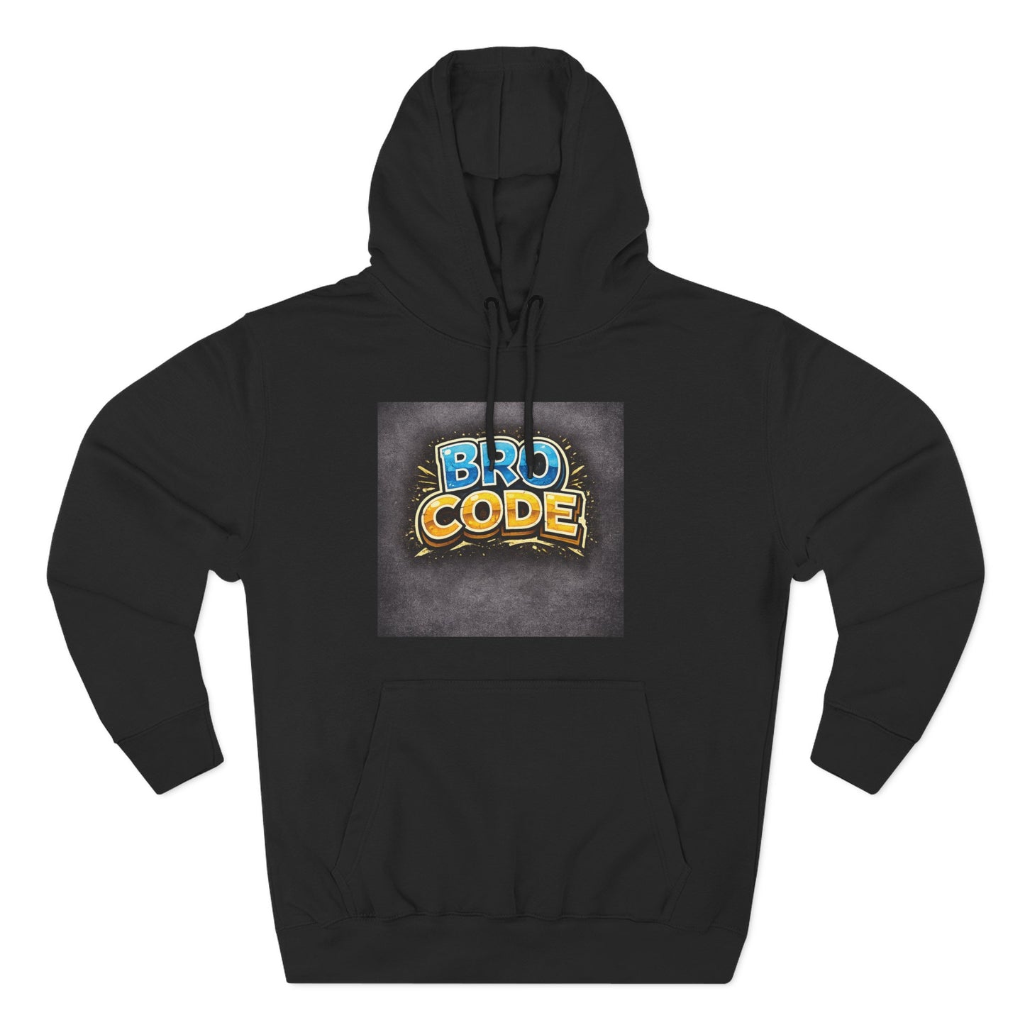 Bro Code Hoodie — Funny Streetwear Pullover with Bold Graffiti Logo