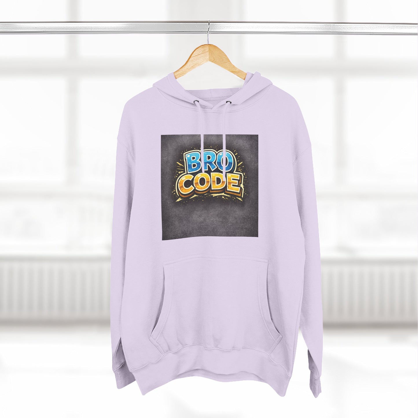 Bro Code Hoodie — Funny Streetwear Pullover with Bold Graffiti Logo