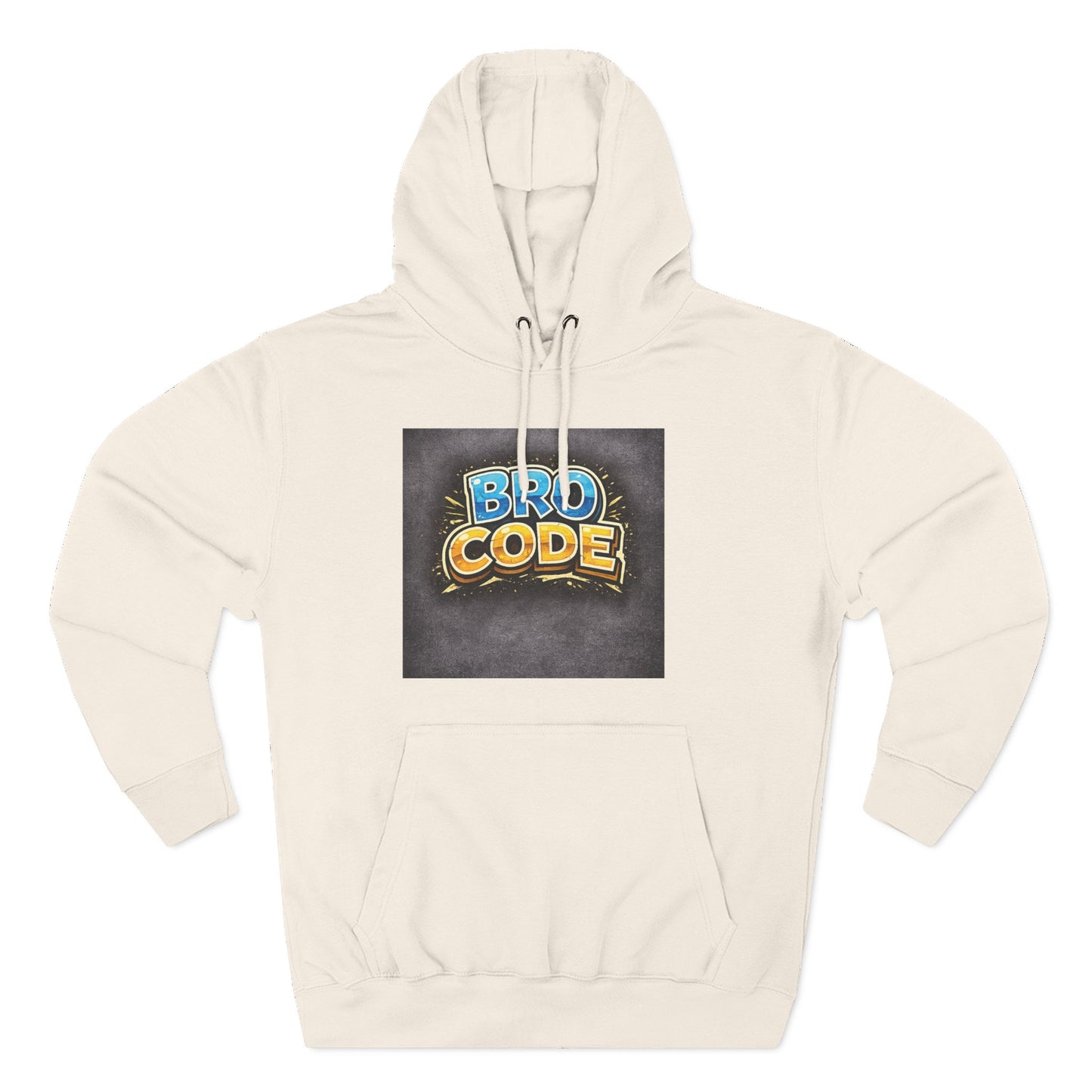 Bro Code Hoodie — Funny Streetwear Pullover with Bold Graffiti Logo