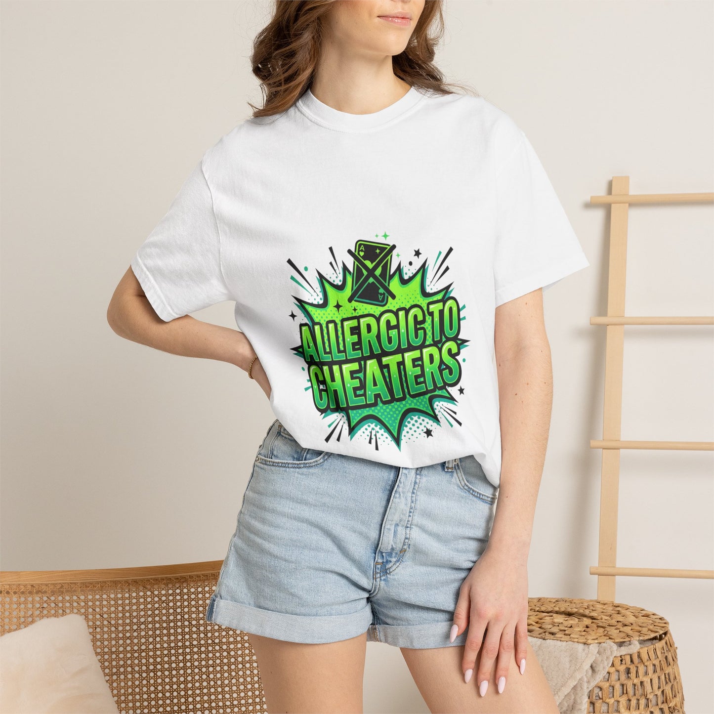 Allergic to Cheaters T-Shirt  Funny Relationship Humor Graphic Tee