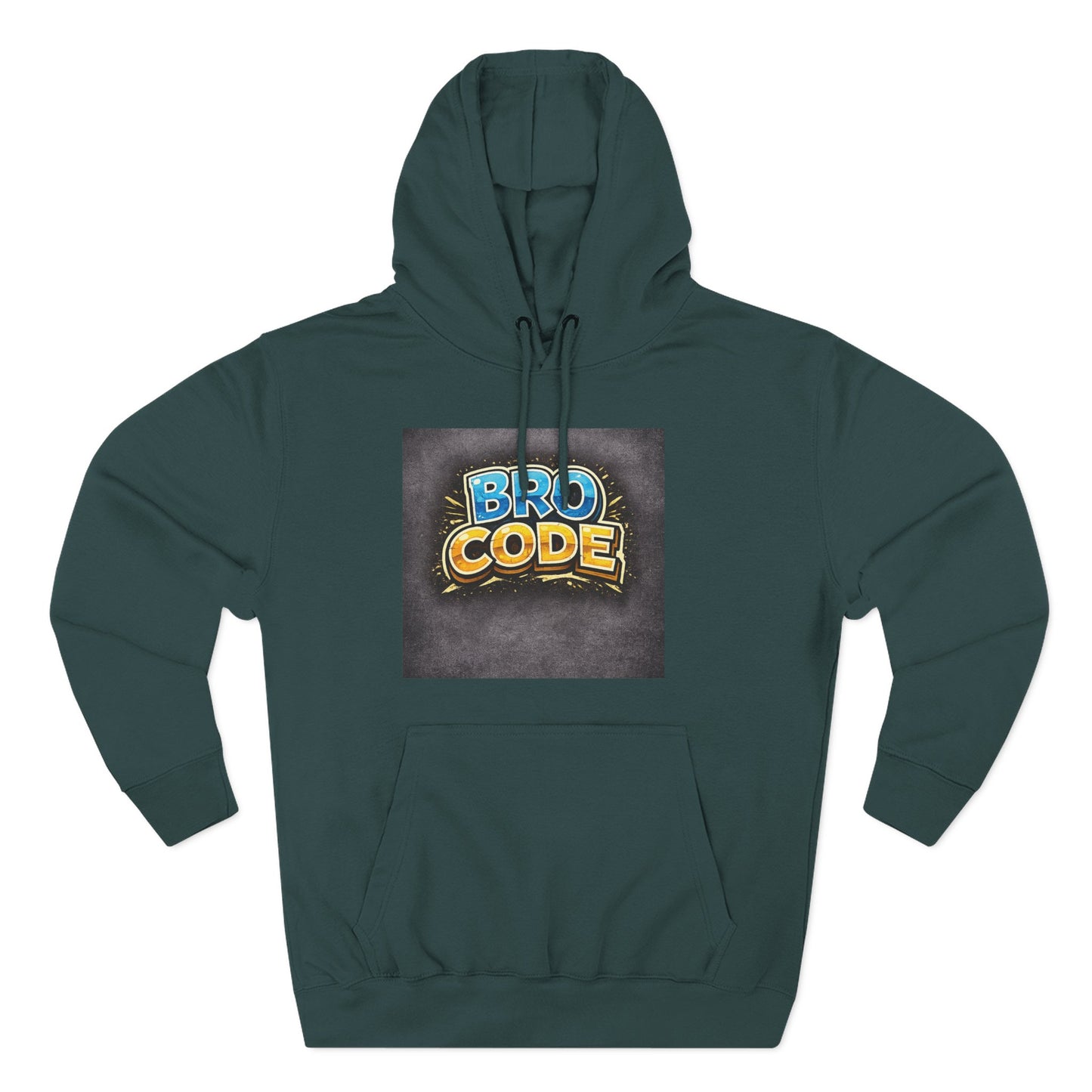 Bro Code Hoodie — Funny Streetwear Pullover with Bold Graffiti Logo