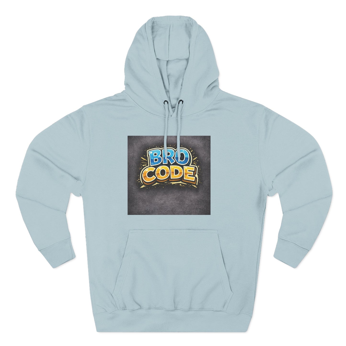 Bro Code Hoodie — Funny Streetwear Pullover with Bold Graffiti Logo