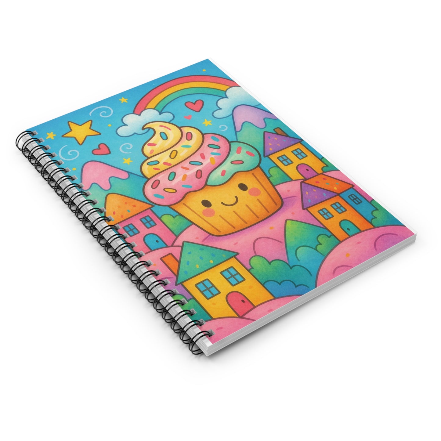 Colorful Cupcake Spiral Notebook – Fun Journaling & School Notebook