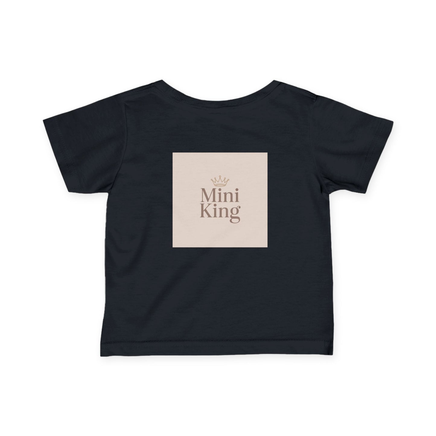 Infant Tee – "Little Legacy Raheem" Neutral Baby Shirt with Crown Graphic