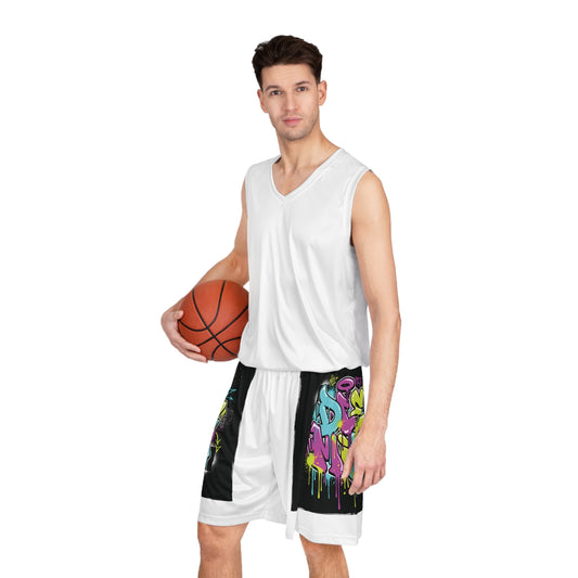 Graffiti Basketball Shorts — Urban Street Art AOP Athletic Shorts