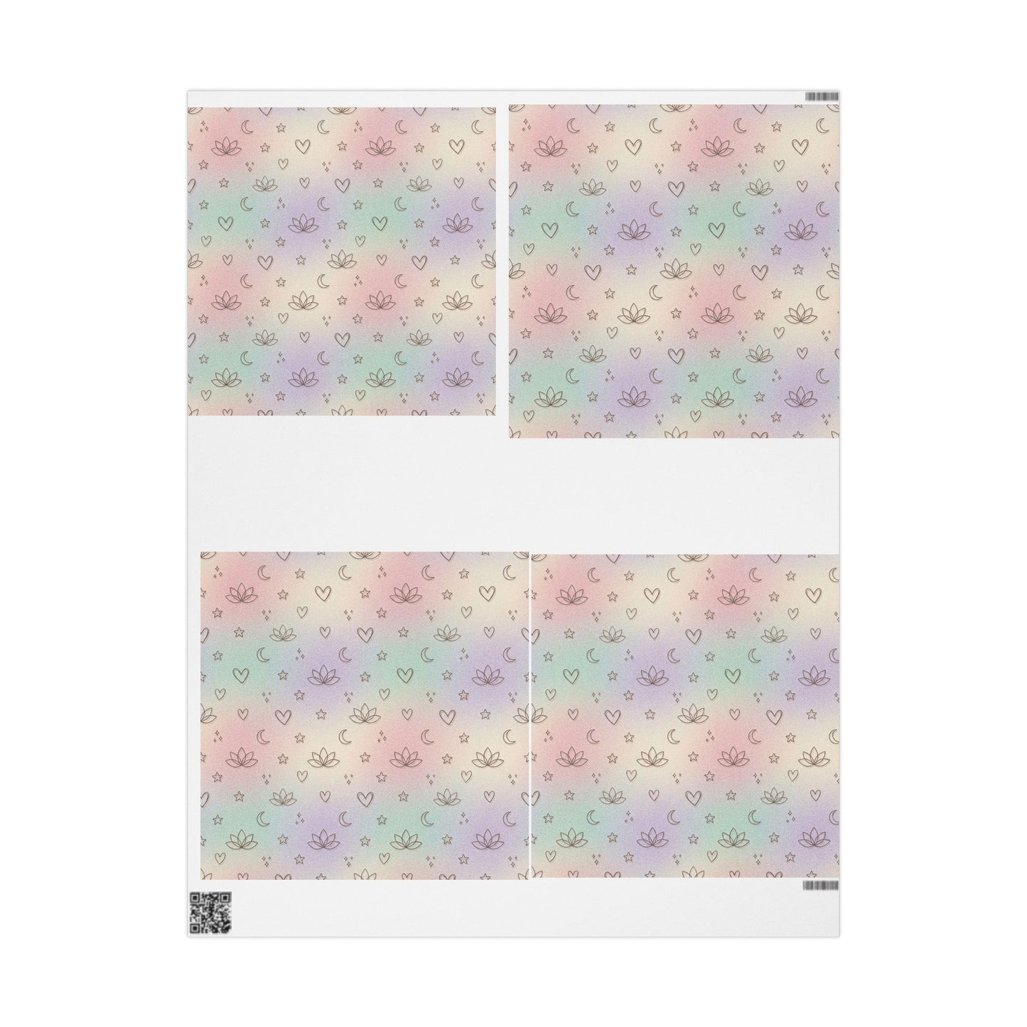 Pastel Magic Wrapping Paper — Cute Hearts, Moons & Stars Gift Wrap