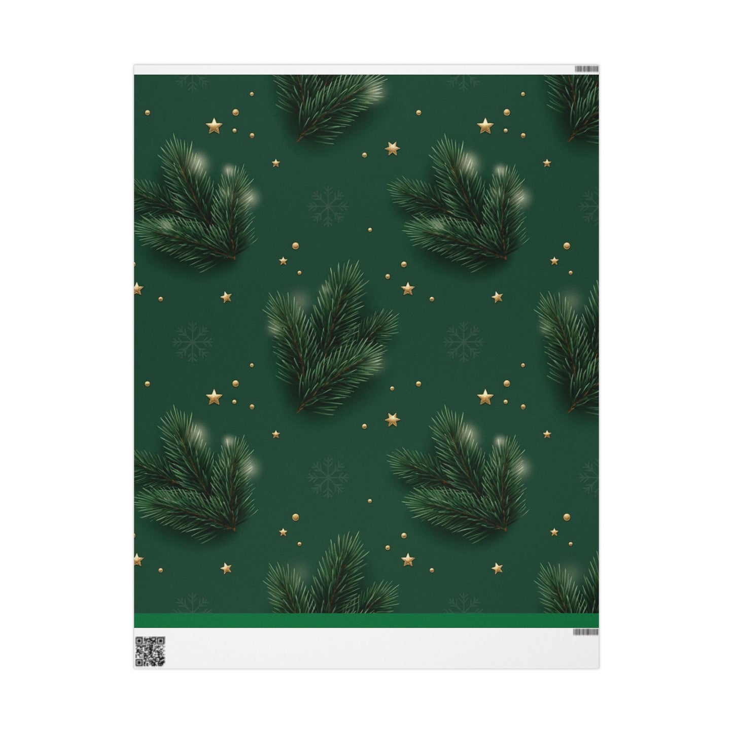 Premium Pine Branch Wrapping Paper – Elegant Christmas Gift Wrap