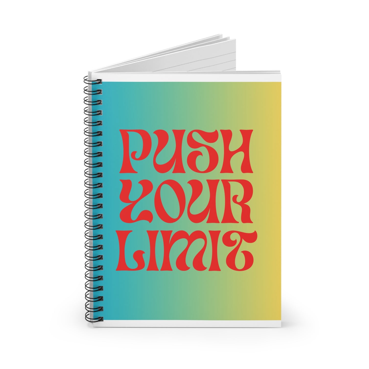 Motivational Spiral Notebook – "Push Your Limit"