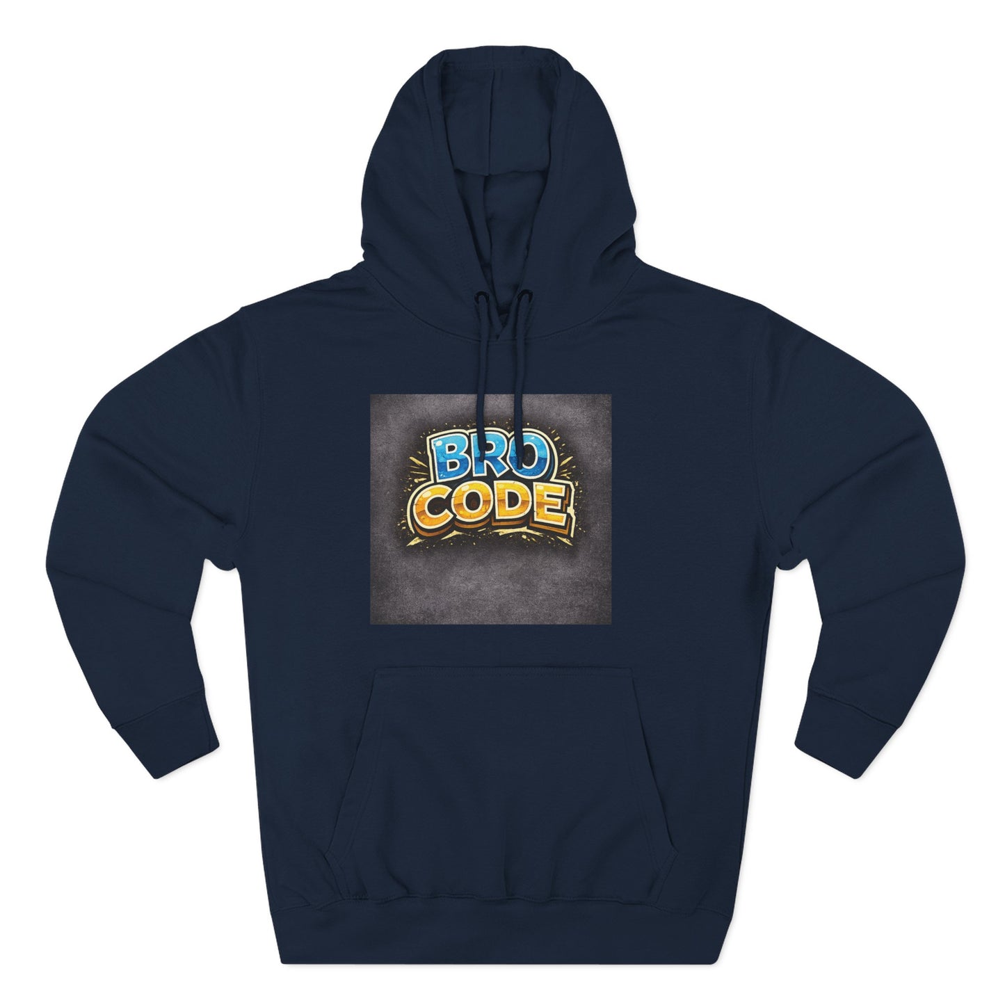 Bro Code Hoodie — Funny Streetwear Pullover with Bold Graffiti Logo