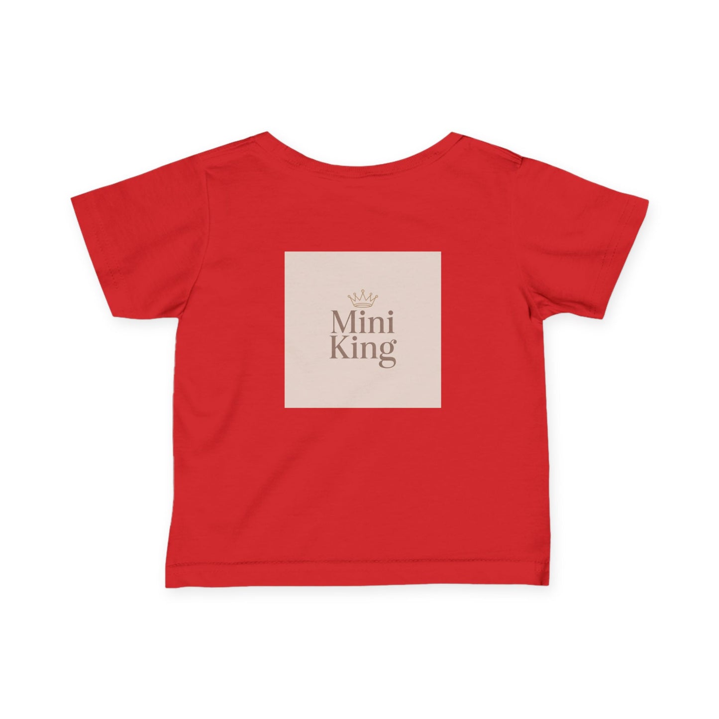 Infant Tee – "Little Legacy Raheem" Neutral Baby Shirt with Crown Graphic