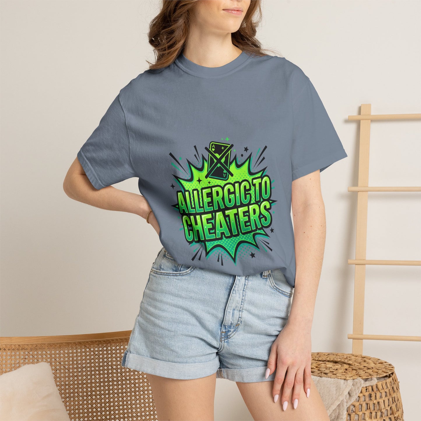 Allergic to Cheaters T-Shirt  Funny Relationship Humor Graphic Tee