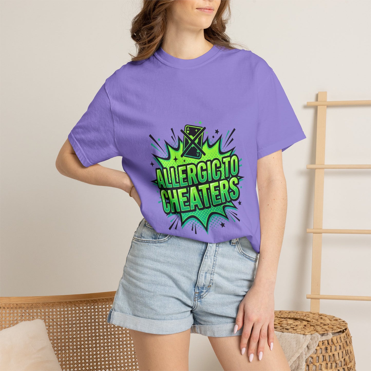 Allergic to Cheaters T-Shirt  Funny Relationship Humor Graphic Tee