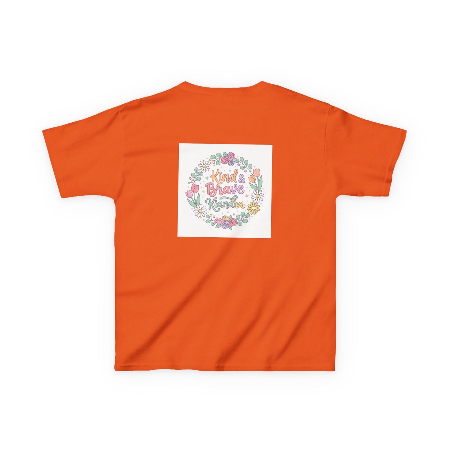 Kids Tee — Floral 'Kind Hearts Shine' Graphic