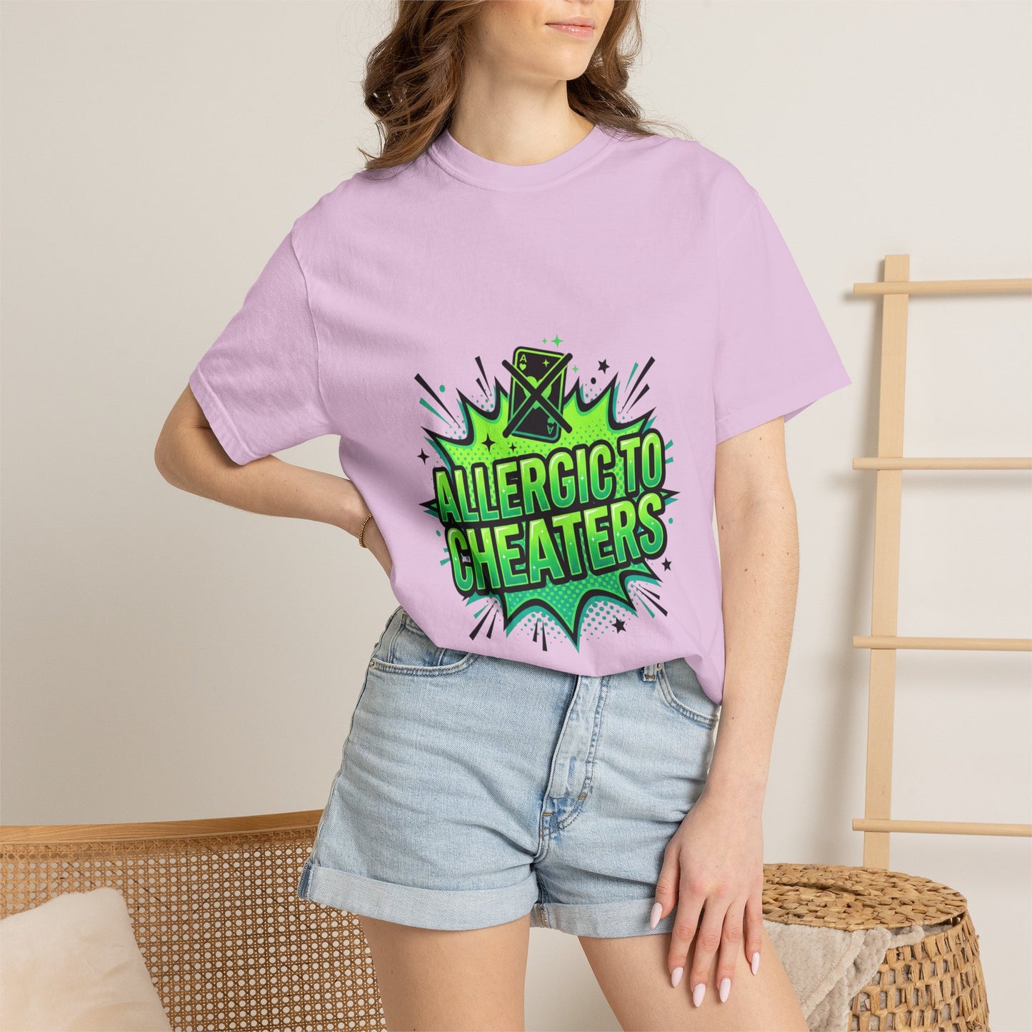 Allergic to Cheaters T-Shirt  Funny Relationship Humor Graphic Tee