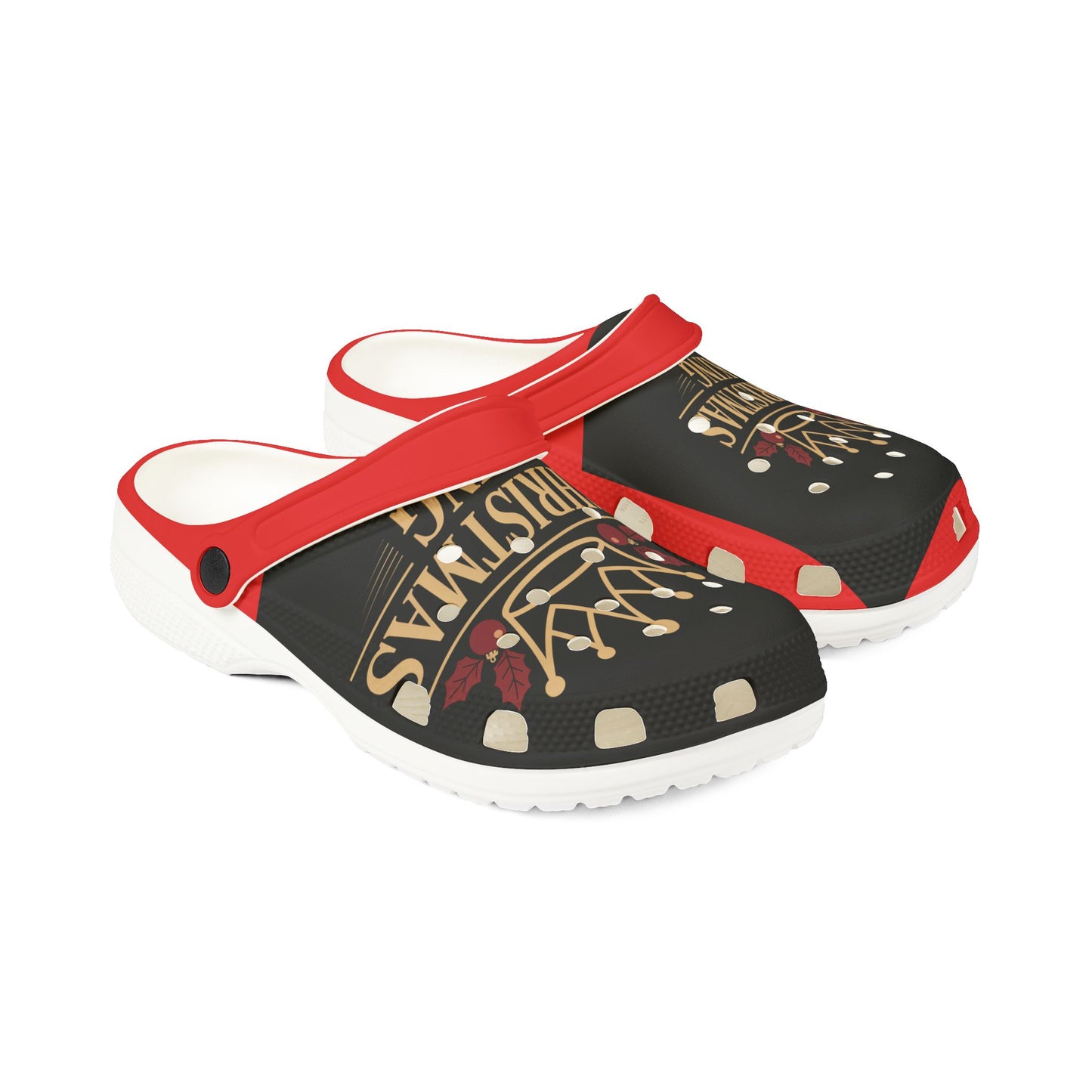 Christmas King Clogs – Holiday EVA Foam Slip-On Shoes