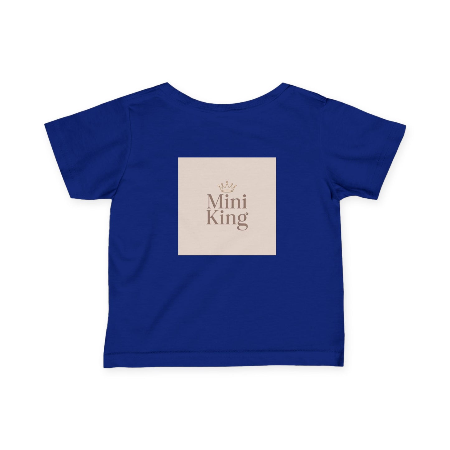 Infant Tee – "Little Legacy Raheem" Neutral Baby Shirt with Crown Graphic